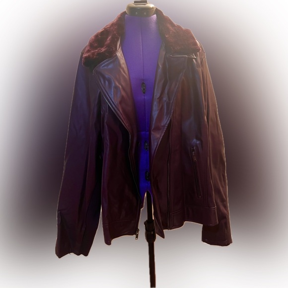 Faux-Leather Moto Jacket Size 28 - Picture 2 of 15